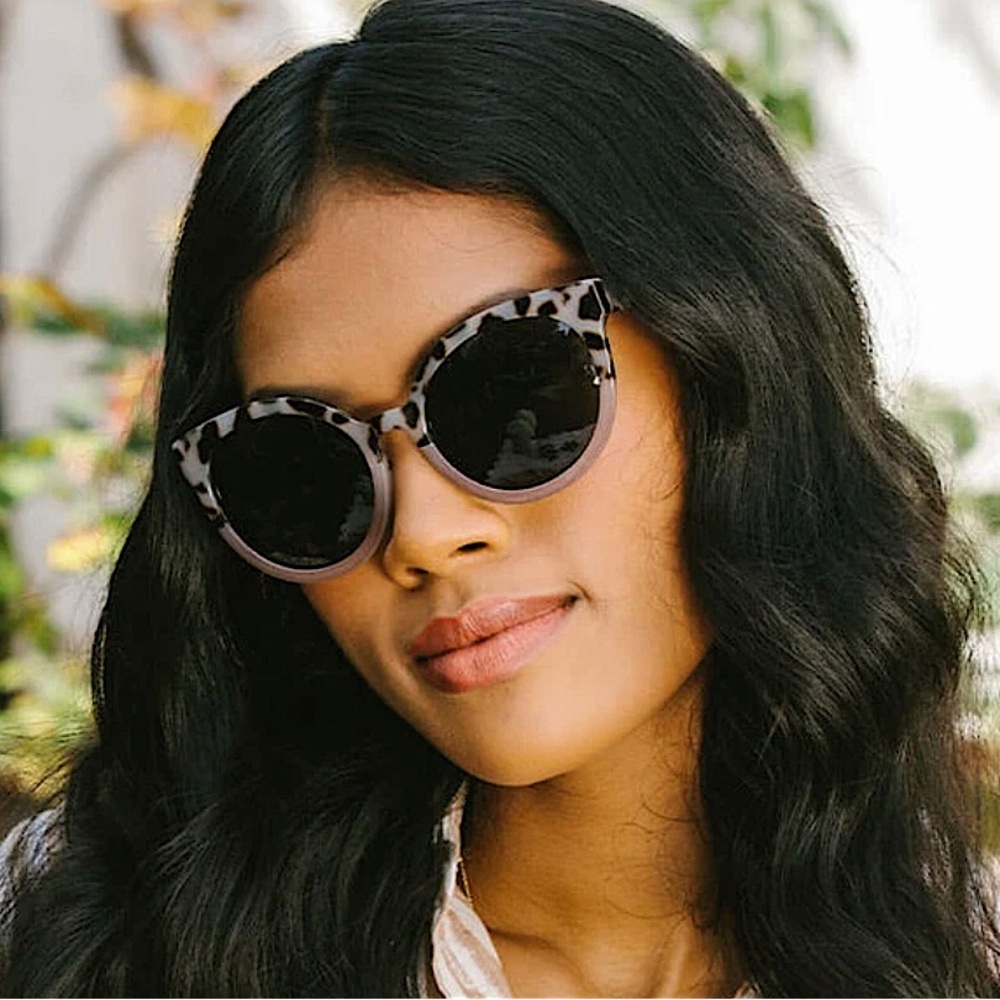Anthropologie Sunglasses Peepers Montauk Blush & Tortoiseshell Polarized • NEW•